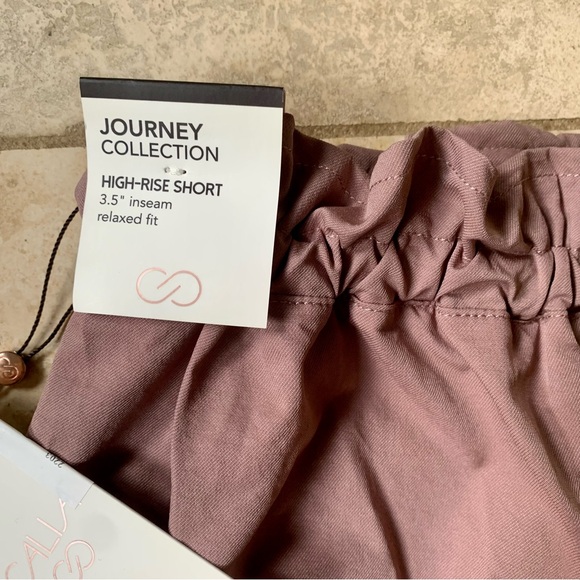 NWT Calia Journey Collection High-Rise Relaxed Fit Shorts Hazy Plum Paperbag S - Picture 11 of 11